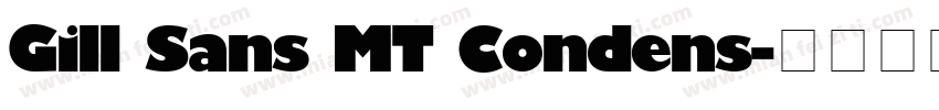 Gill Sans MT Condens字体转换